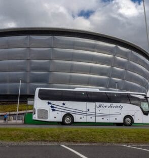 Hire Society Coach Bus at Hydro