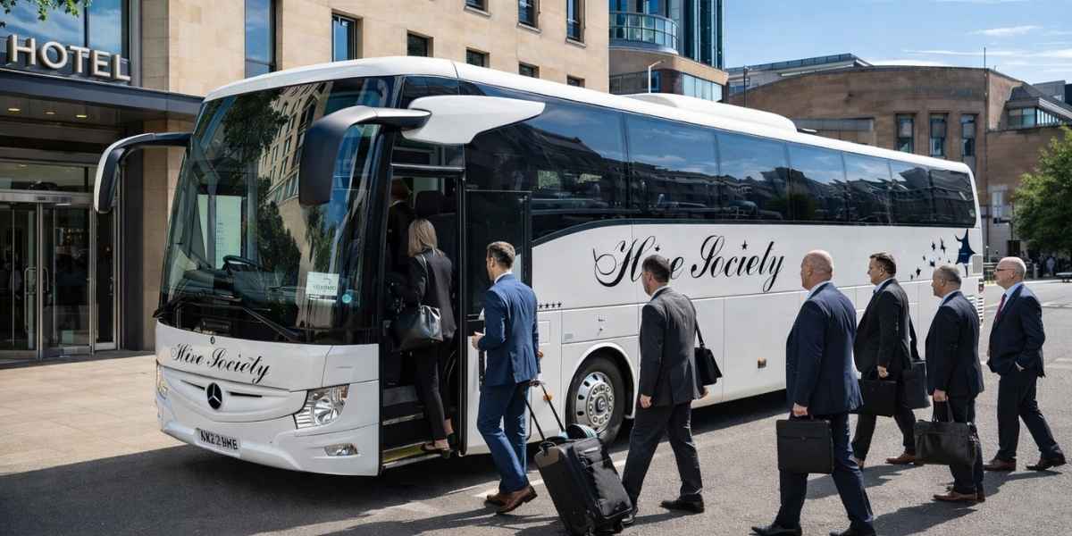 Staff Board Hire Society Coach for corporate coach hire service