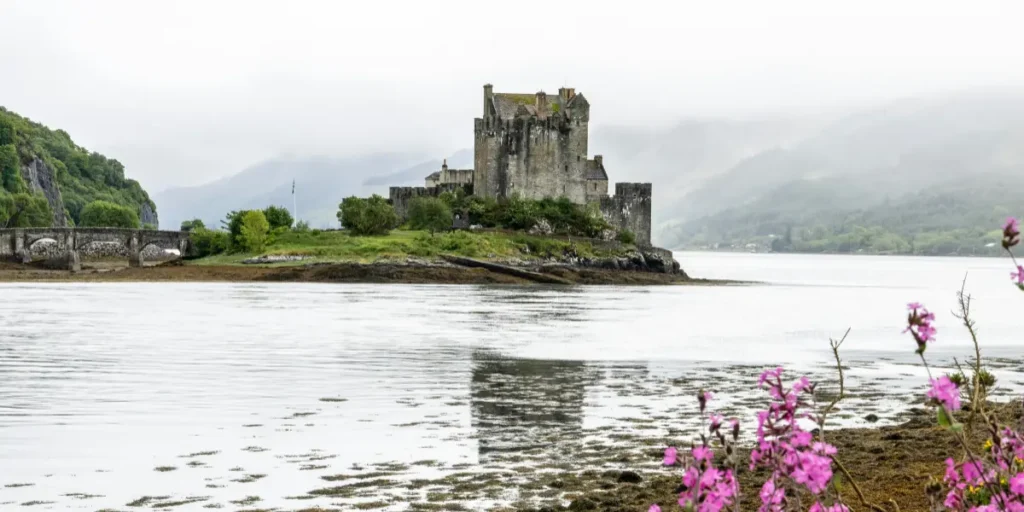 Eilean Donan Castle Scottish Highlands, most photographed castle in Scotland, coach tour from Glasgow