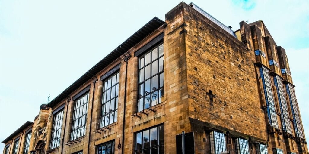 Glasgow School of Art, Charles Rennie Mackintosh masterpiece, Art Nouveau architecture Glasgow