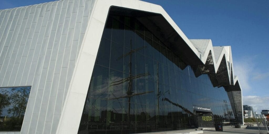 Riverside Museum Glasgow, maritime and transport history museum on the River Clyde