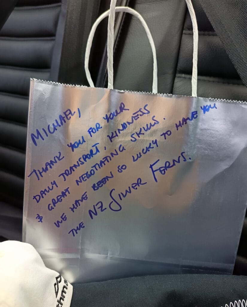 New Zealand Silver Ferns Thank You Message to Michael